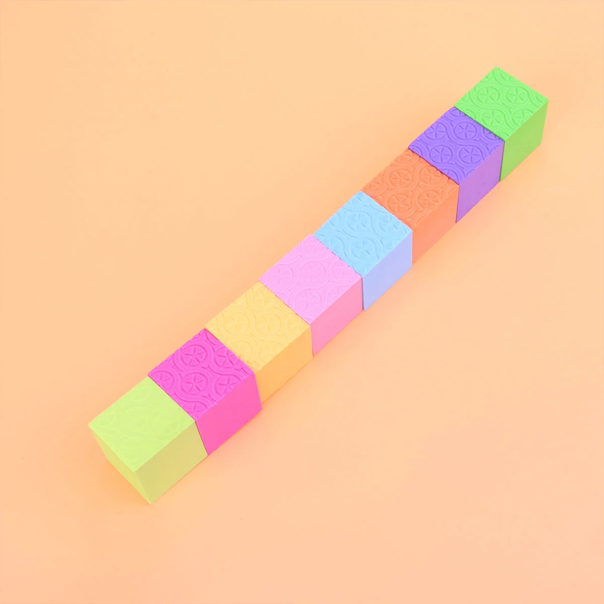 50PCS Colorful Cube Block DIY Design Model Block Sponge Block Cube Cube Training Aid Solid Geometry Studing Tools for Kids Teacher Use Size 3.5CM Random Color
