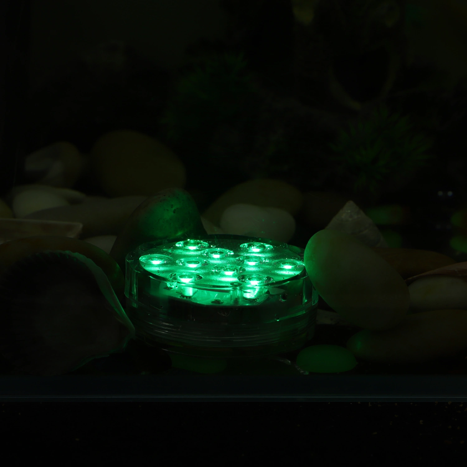 OSALADI RGB Submersible LED Lights Waterproof Battery-operated Underwater LED Lights Wedding Party Vase Base Light Floral Light for Aquarium Wedding Halloween Christmas with (24 Keys)