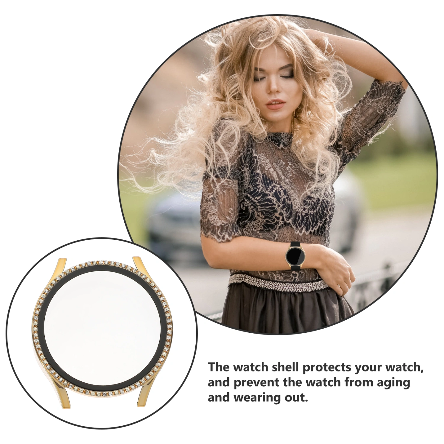 Exquisite Watch Case Delicate Watch Protector Compatible for Samsung Galaxy Watch 4