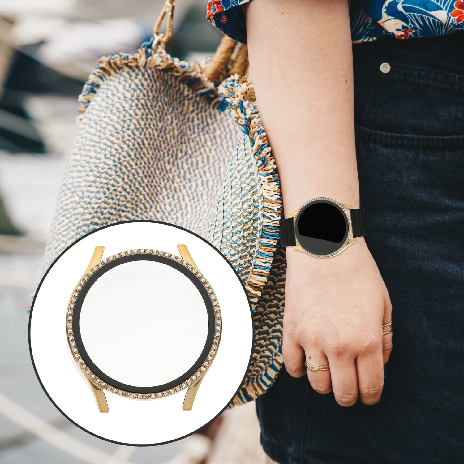 Exquisite Watch Case Delicate Watch Protector Compatible for Samsung Galaxy Watch 4