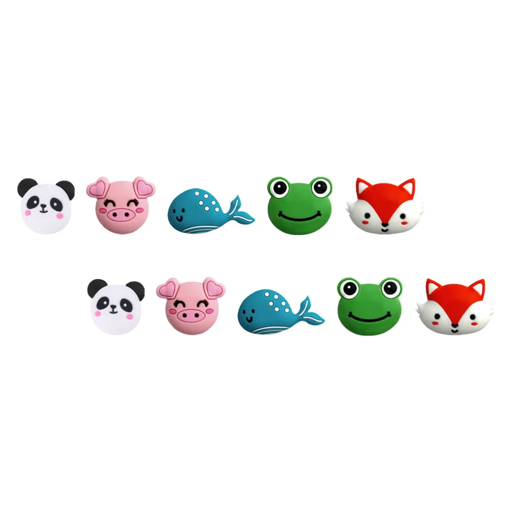 10Pcs Cartoon Animal Anti-collision Sticker Household Door Knob Crash Pad Mixed Style