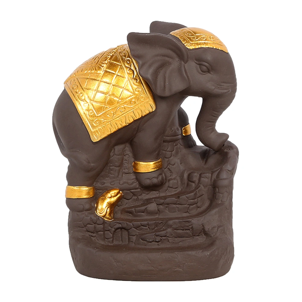 1PC Backflow Incense Burner Elephant Shape Censer Desktop Adornment for Home