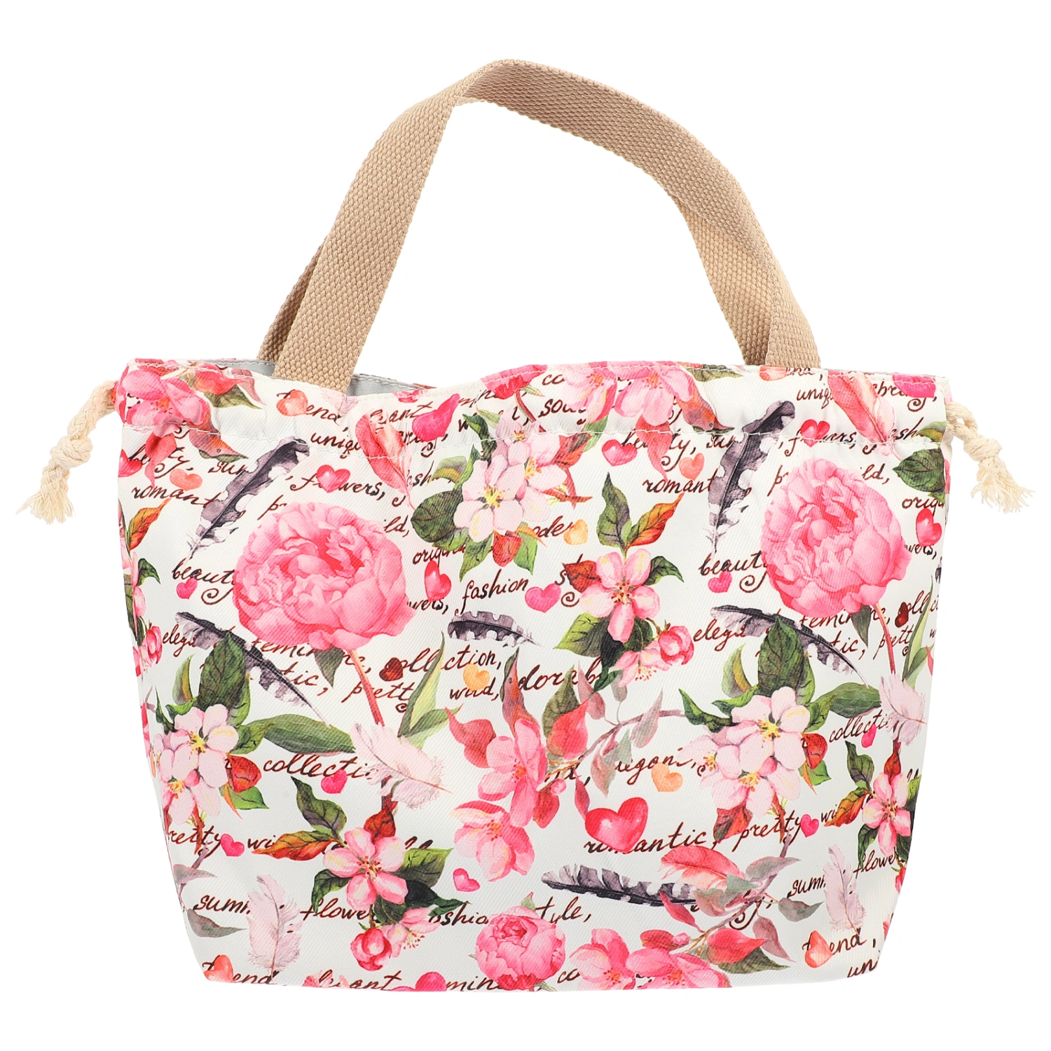 Drawstring Lunch Bag Portable Lunch Bag Reusable Bento Box Bag Lunch Box Bag