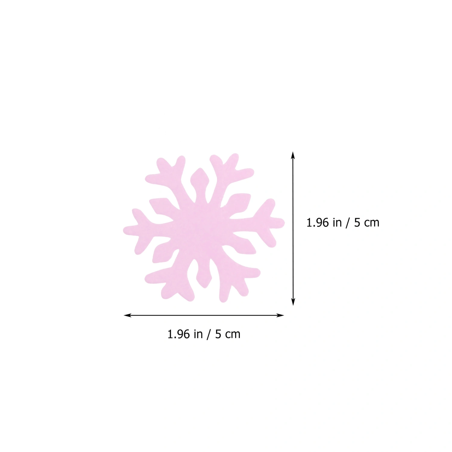 1 Set 240 Pcs Christmas Wafer Snowflakes Edible Cake Decorative Snowflakes Random Color