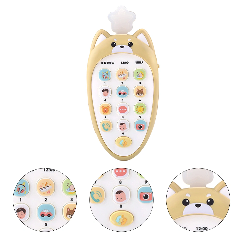 1Pc Children Early Education Music Learning Toy Cartoon Simulation Mobile Phone
