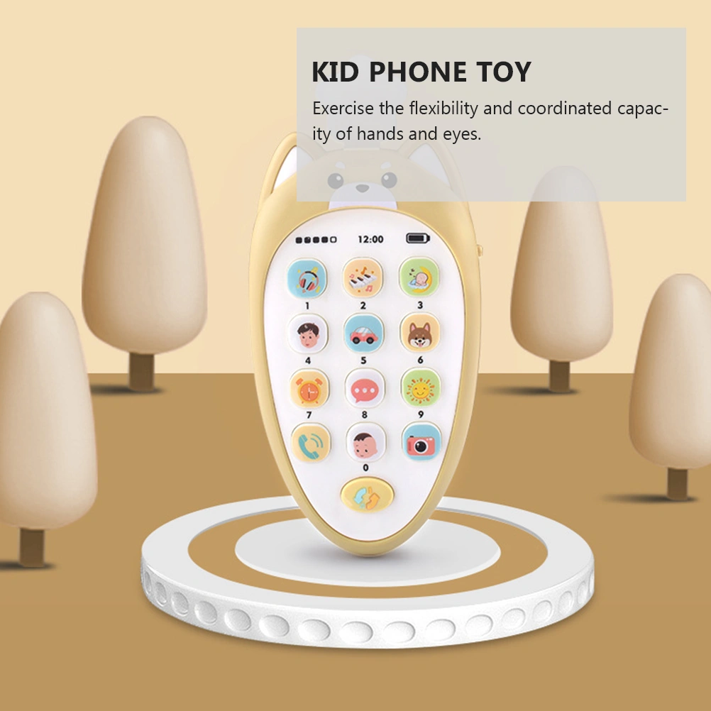 1Pc Children Early Education Music Learning Toy Cartoon Simulation Mobile Phone