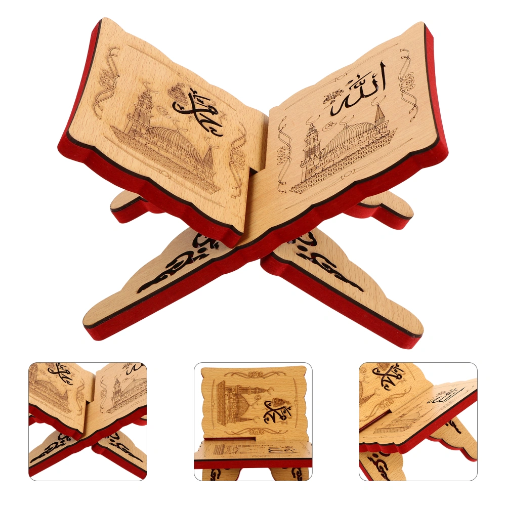 Wooden Eid Bible Bookshelf Decorative Bookshelf Creative Wooden Bookshelf