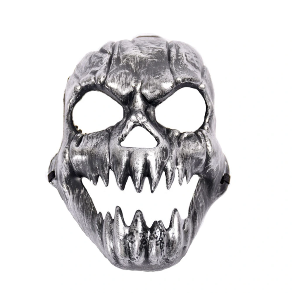 Halloween Costumes Mask Scary Creepy Horrible Mask Costume Prop For Masquerade Make-up Party (Silver)