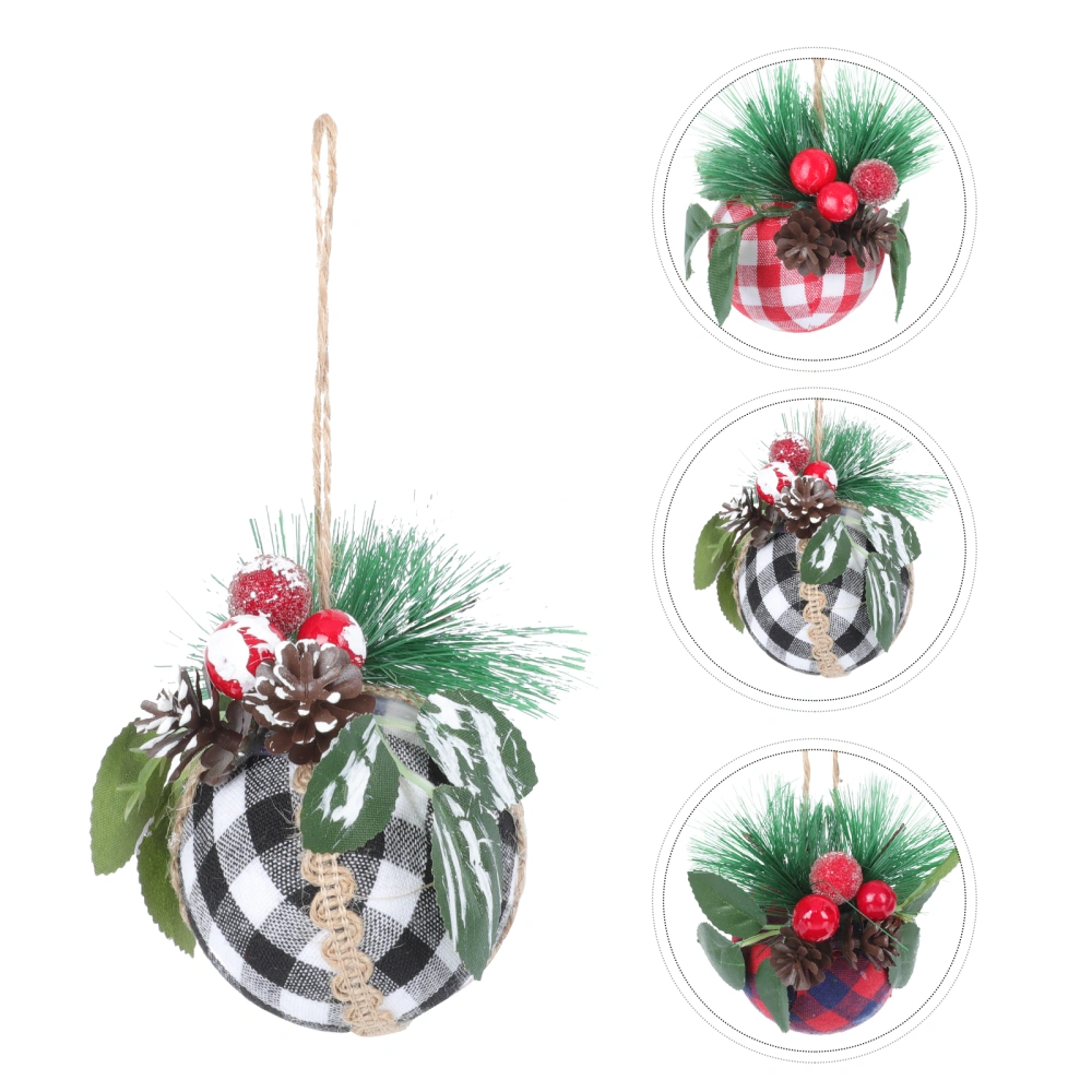 6Pcs Christmas Berry Hanging Balls Tree Hanging Balls Party Layout Props