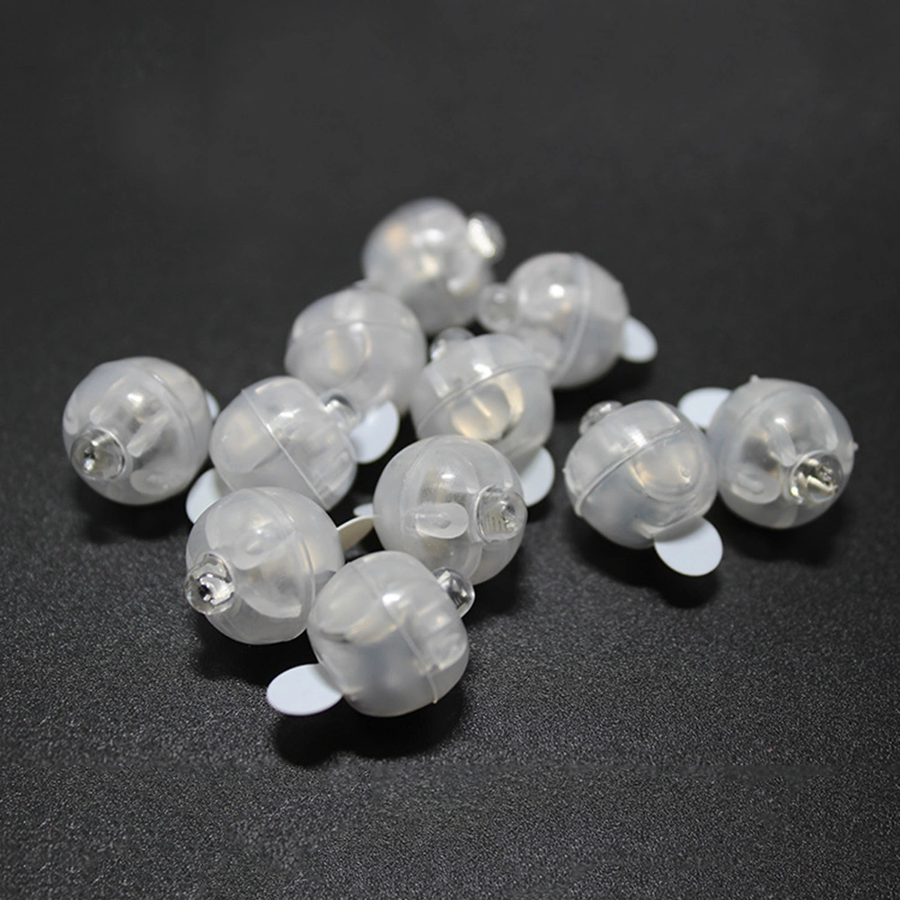 150pcs LED Round Ball Light Tumbler Balloon Lights Mini Luminous Lamps for Paper Lantern Christmas Wedding Party Decoration (White Light)