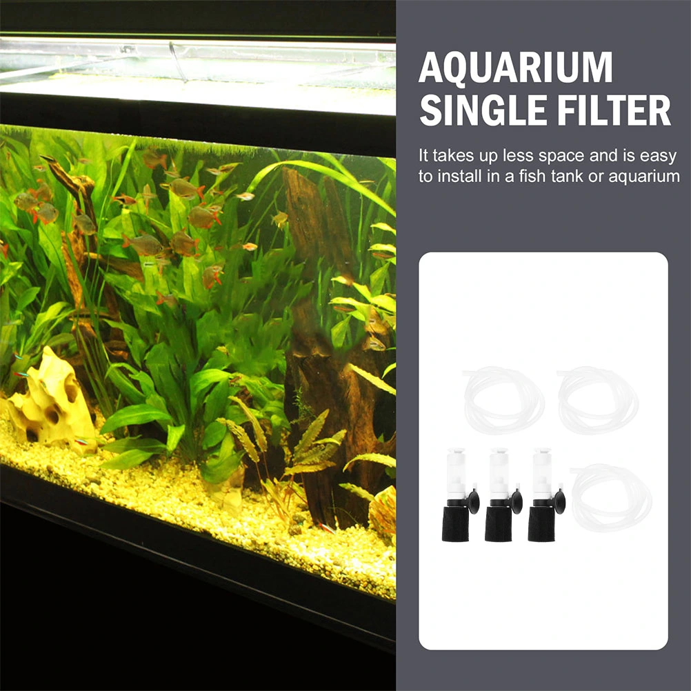 3Pcs Professional Sponge Filters Wear-resistant Fish Tank Filters Convenient Aquarium Air Pumps