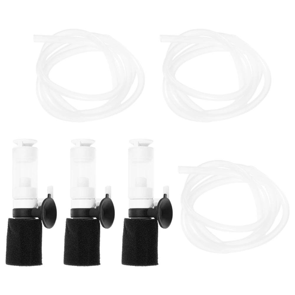 3Pcs Professional Sponge Filters Wear-resistant Fish Tank Filters Convenient Aquarium Air Pumps