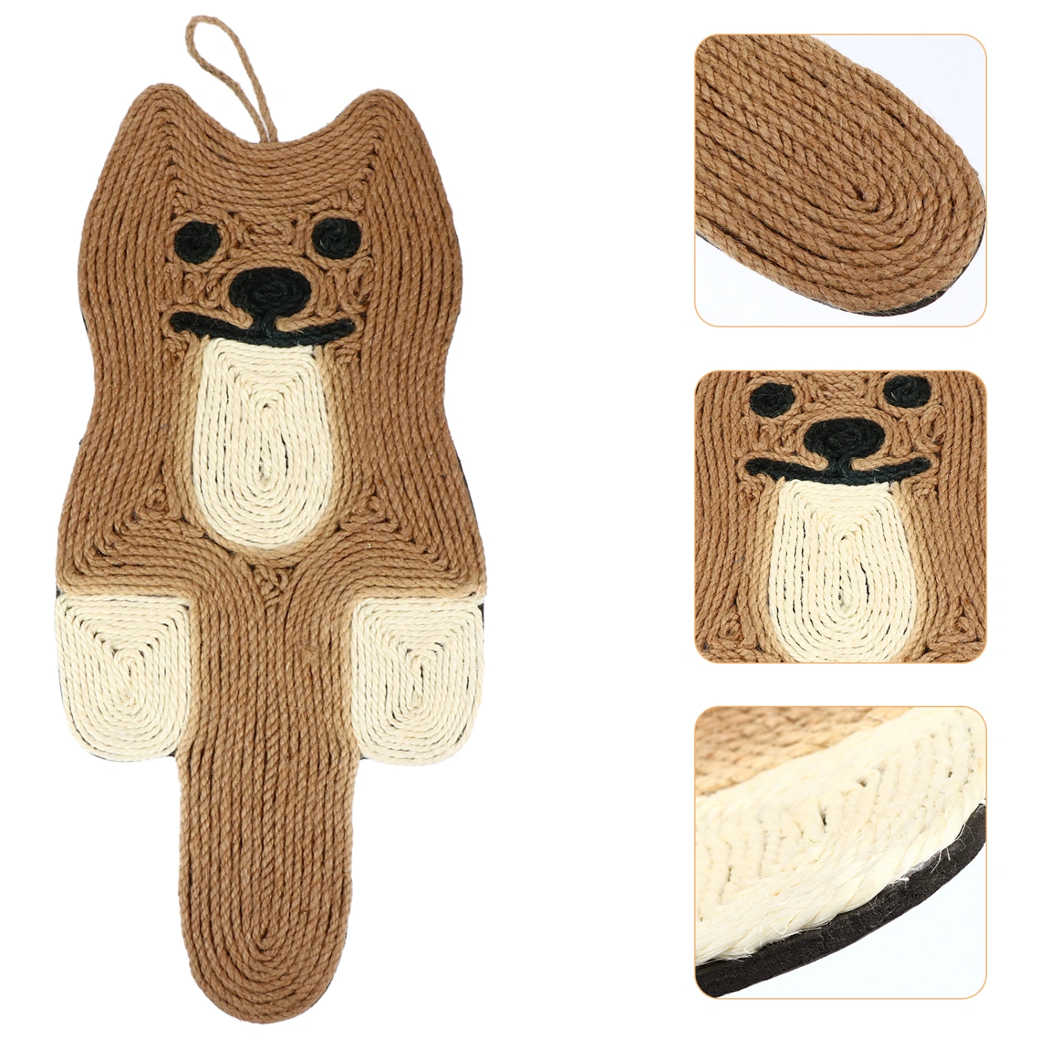 Cat Shaped Sisal Pad Cat Grinding Mat Hanging Grinding Pad Cat Supplies