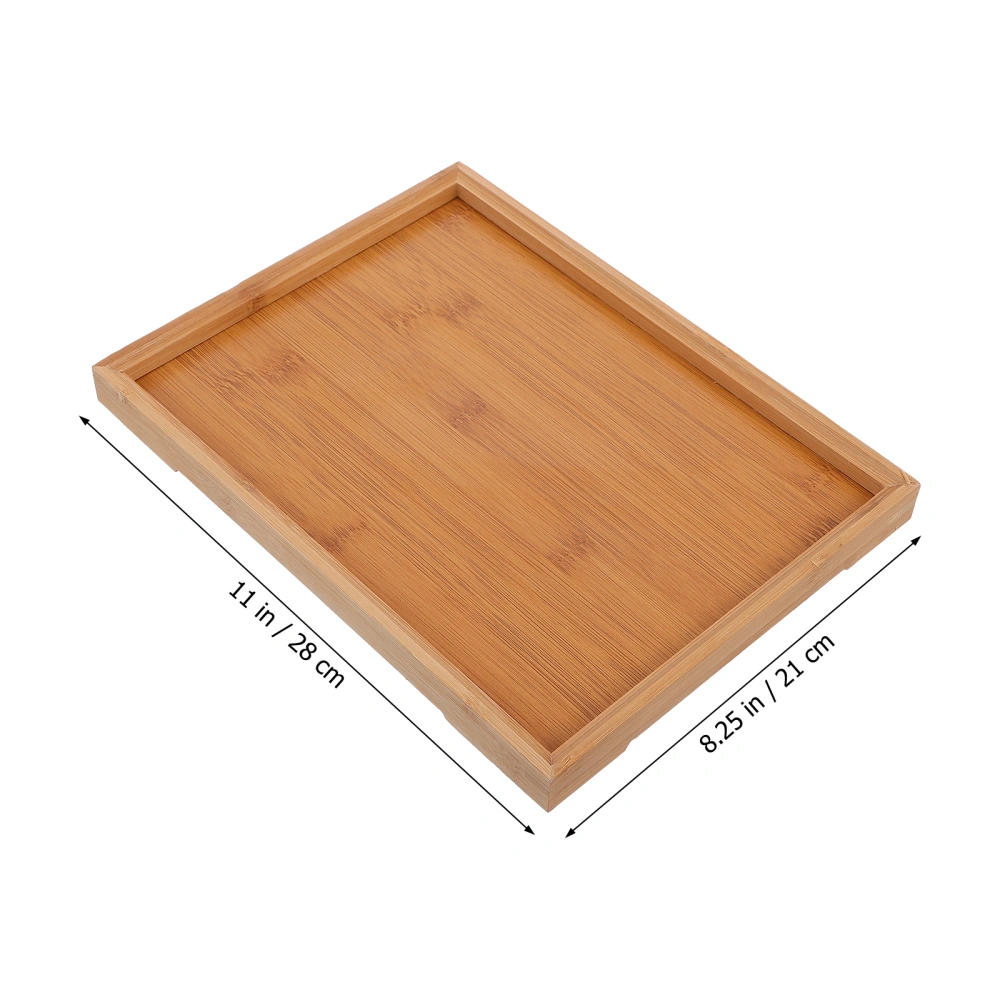 1pc Bamboo Japanese Tea Tray Food Serving Tray Home Restaurant Storage Tray