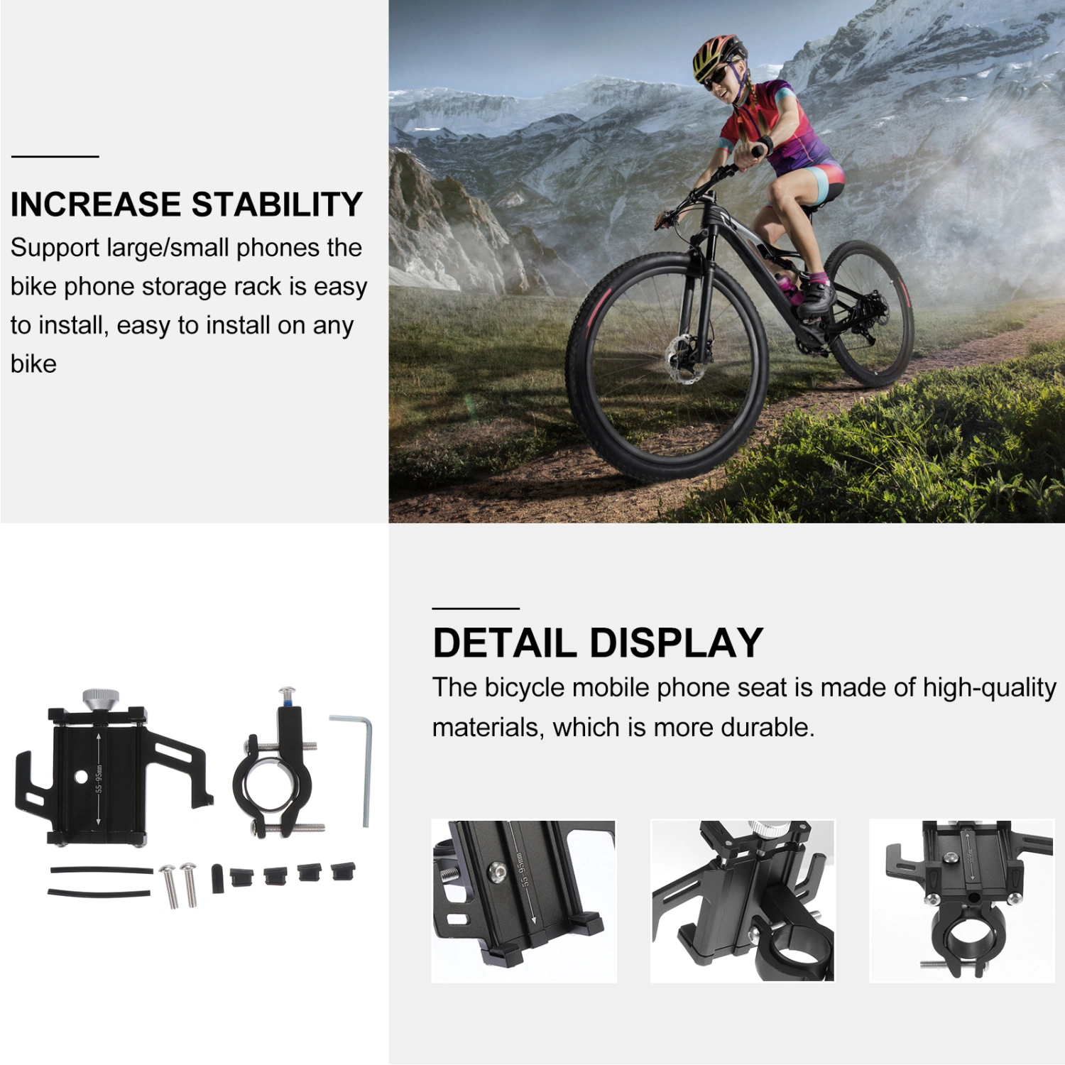 1 Set Portable Bike Phone Holder Universal Bike Phone Holder Phone Stand