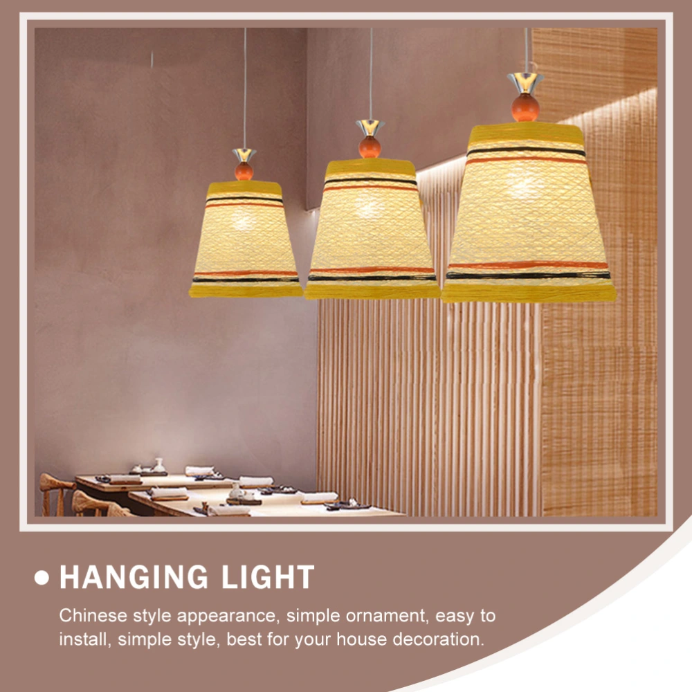 1pc Rattan Craft Ceiling Light Delicate Hanging Lamp Room Lamp Ornament