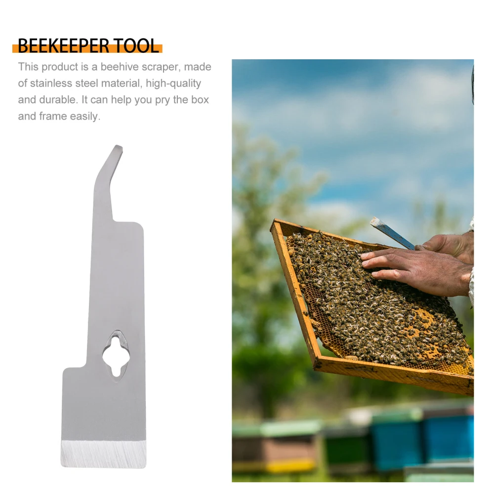 1pc Bee Hive Scraper Stainless Steel Beekeeping Tools Lifter Scraping Tool