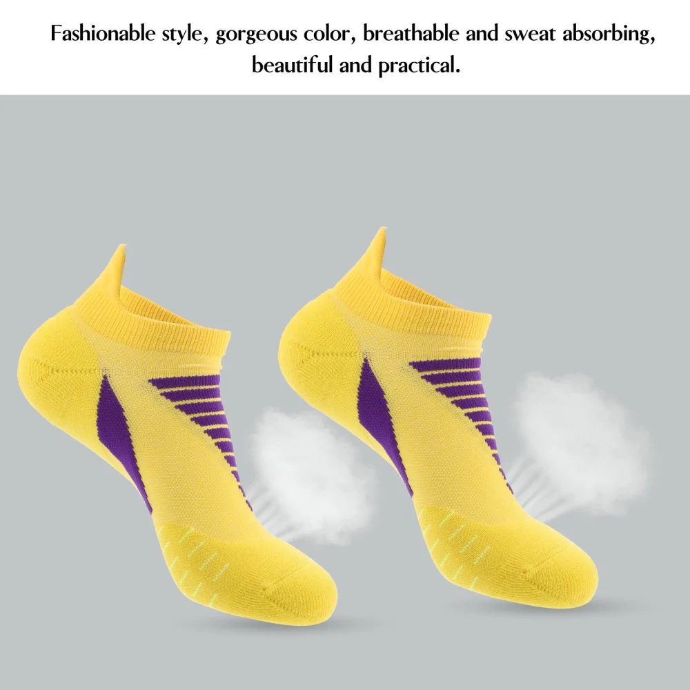 5 Pairs Comfortable Jacquard Socks Anti-friction Socks Men Deodorant Socks