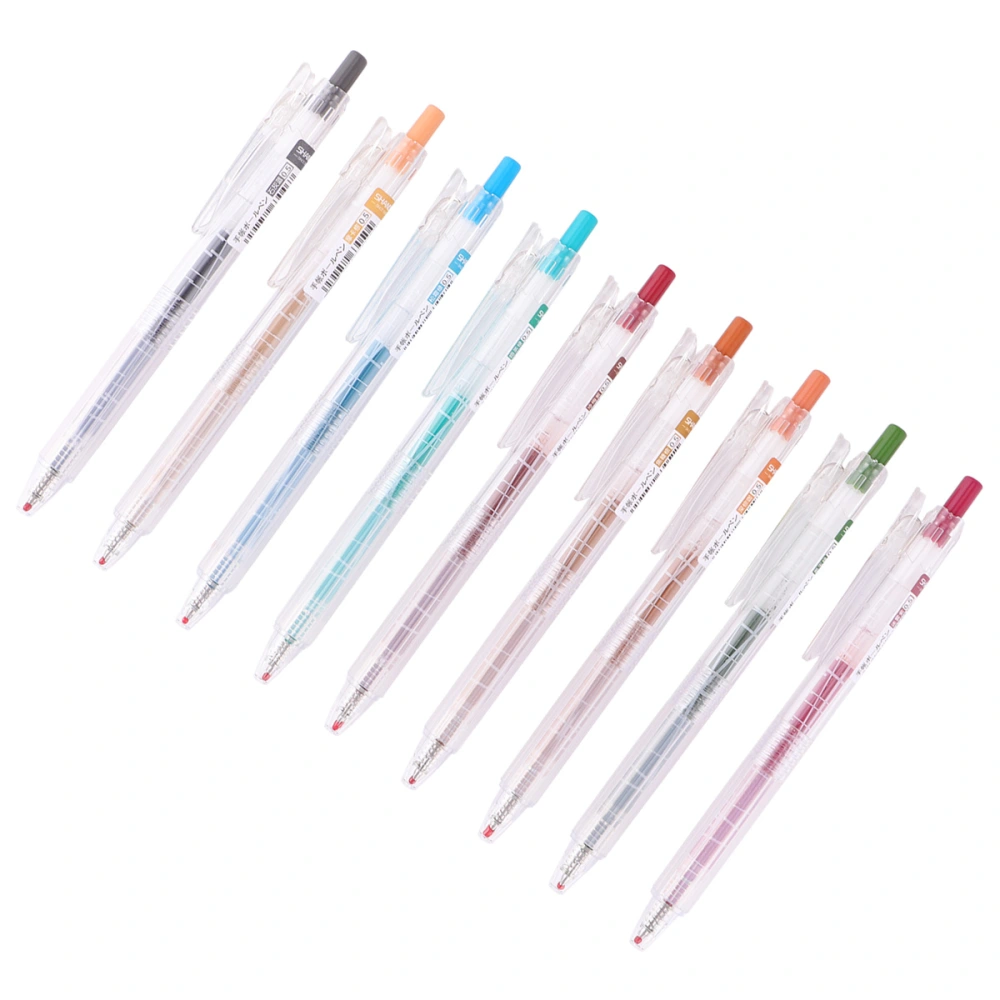 1 Set of Creative Scrapbook Pen Multi Color Gel Pen Stationery Supplies Marker Pens Colorful (9 Colors Nordic Style)