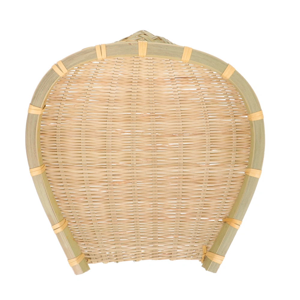 Kitchen Bamboo Woven Tray Bread Tray Serving Basket Vegetable Draining Basket