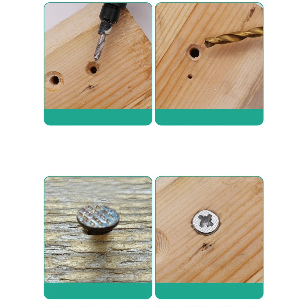 5pcs Countersink Drill Bit Set Hex Woodworking Hole Countersunk Head Drill Wood Hole Reamers with Wrench