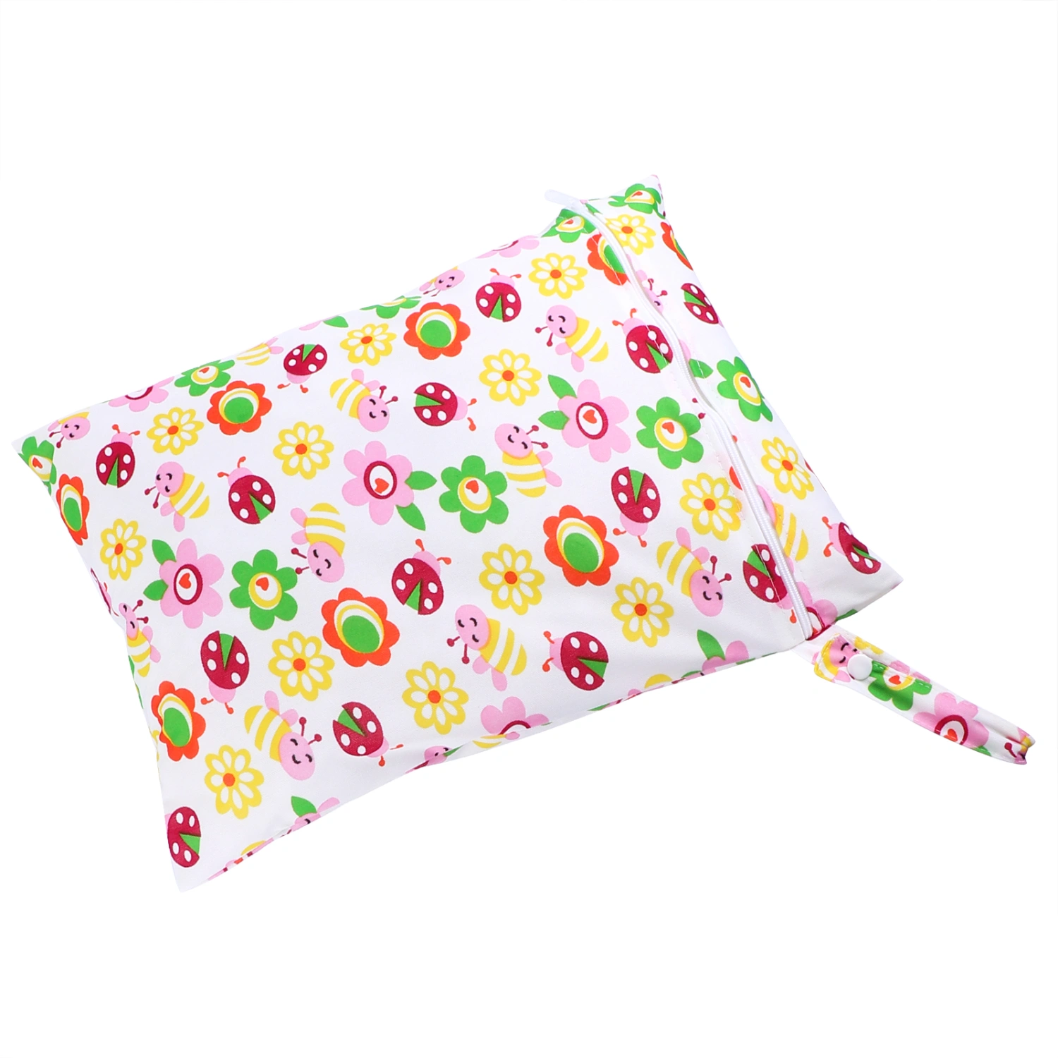 Reusable Diaper Wet Dry Bags Waterproof Baby Items Bag with Zippered Pockets