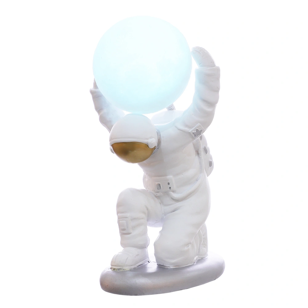 1pc Adorable Astronaut Resin Ornament Light Office Home Desktop Ornament