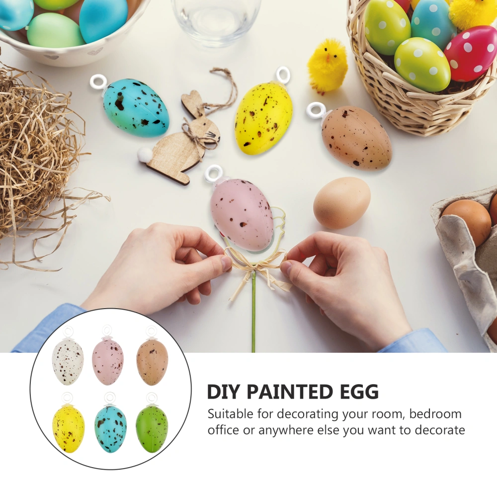 60Pcs Easter Spotted Egg Adornment Simulation Egg DIY Accessory (Random Color)