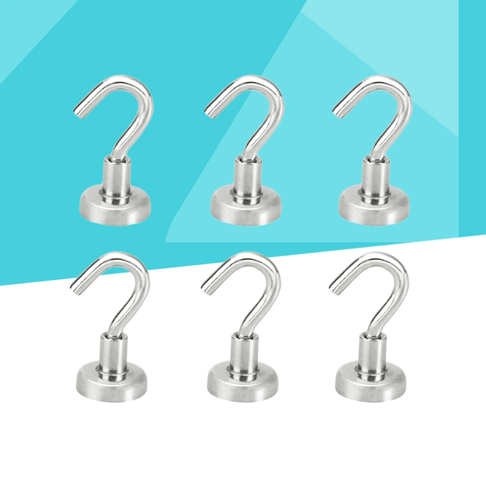 6pcs Heavy Duty Strong Magnetic Hooks for Storage and Organization Home Kitchen Accessories (D16)