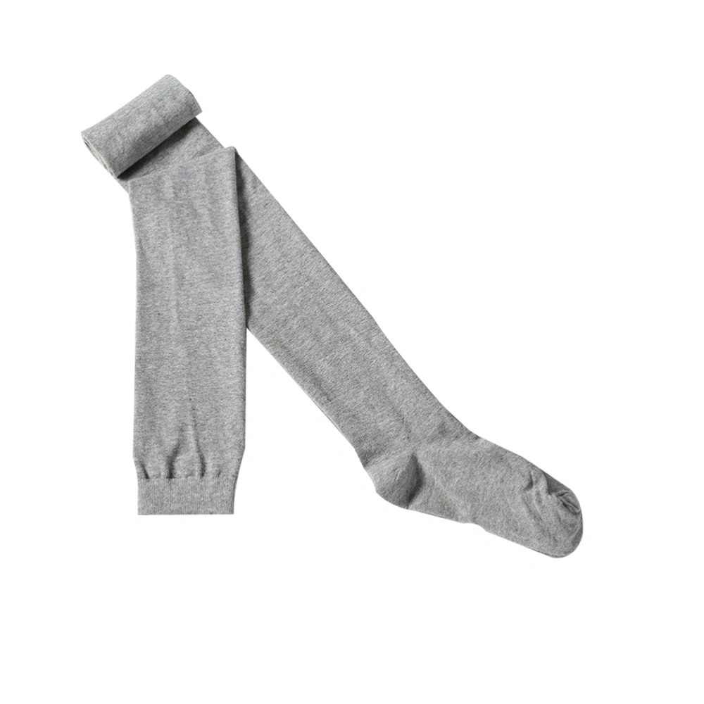 Women Thigh Cotton Socks Over the Knee Long High Socks Autumn Winter Super Long Female Socks High Cotton Socks (Light Gray)