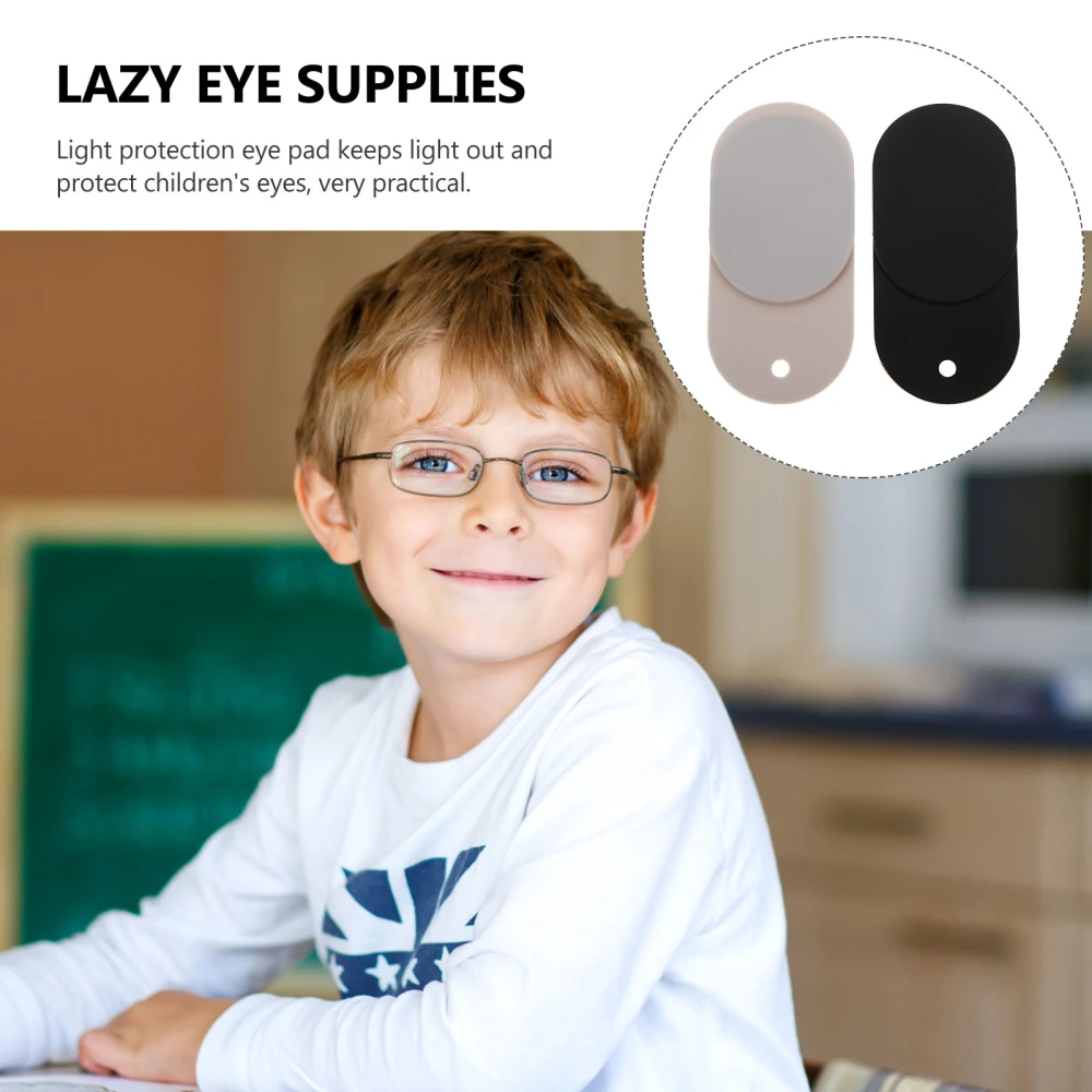 2Pcs Amblyopia Eye Patches Kids Glasses Cover Silicone Eye Patches Eye Training Supplies