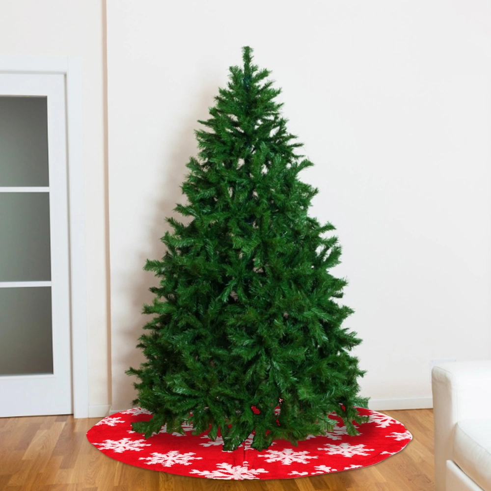 1pc Christmas Tree Skirt Christmas Ornaments Christmas Tree Bottom Decoration Apron Carpet Cushion