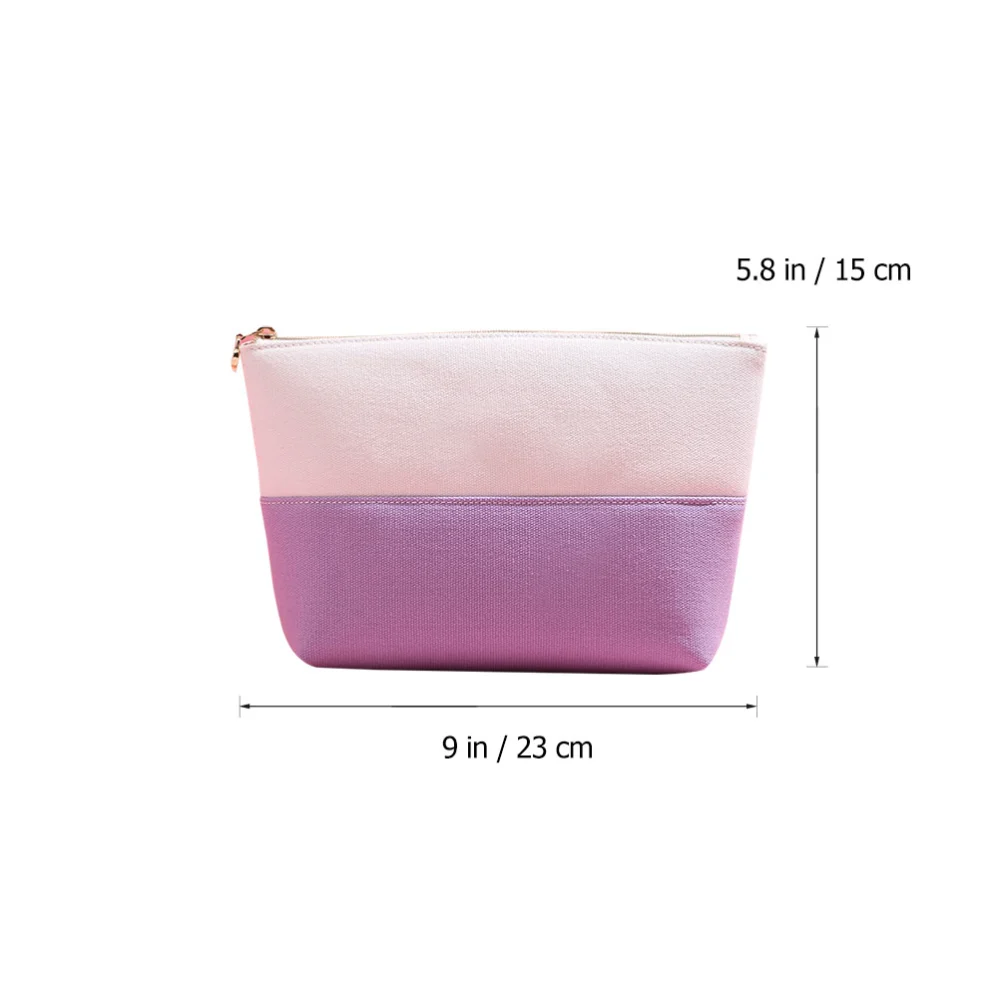 Canvas Cosmetic Bag Toiletries Storage Bag Makeup Bag Multi-functional Storage Pouch