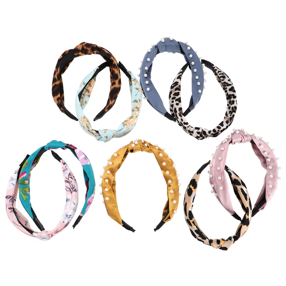 9 Pcs Fashionable Knot Hairband Twisted Headband Various Styles Hair