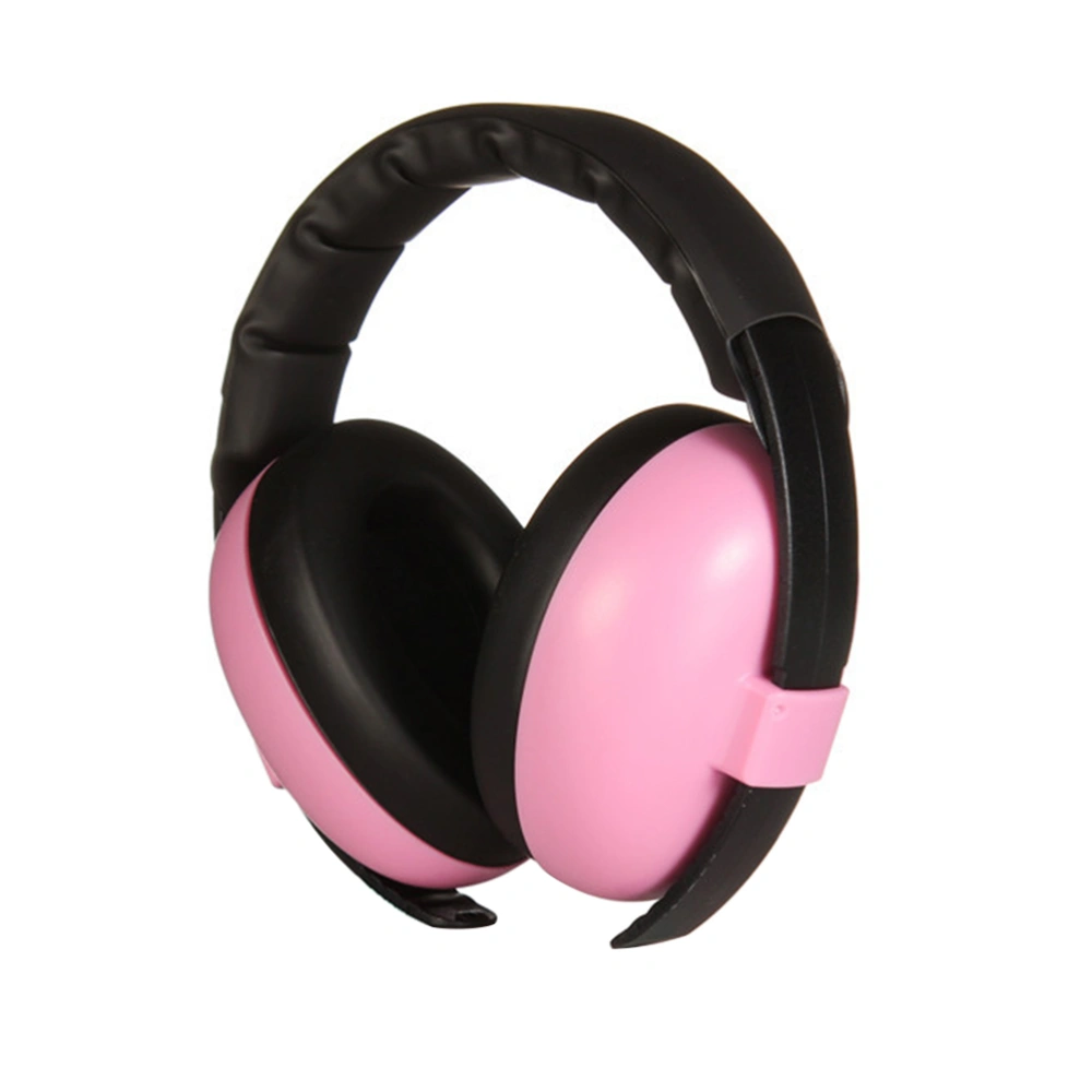 Baby Infant Hearing Protection Earmuff Noise Reduction Ear Muffs for 0-24 Months Baby (Pink)