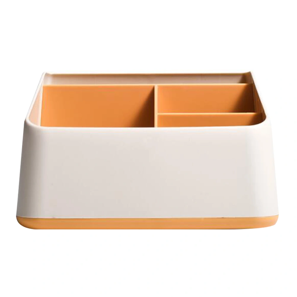 Table-top Organizing Box Household Stationery Box Multi-functional Box (Yellow)