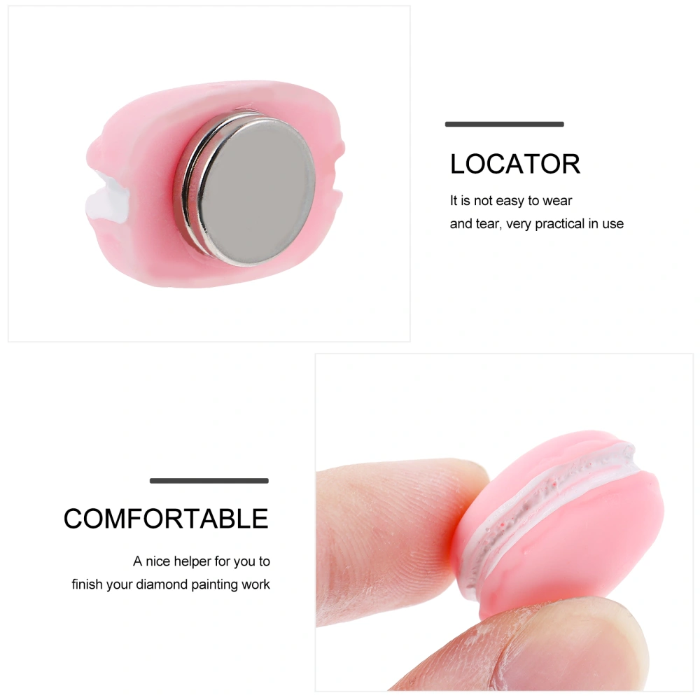 2pcs DIY beads painting Locator Macaron Shaped Diamond Picture Fixing Tool