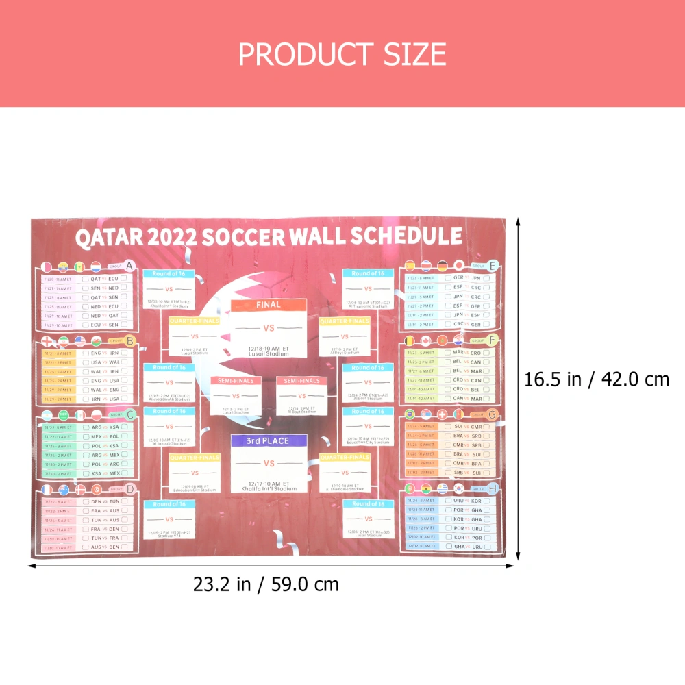 Interactive Football Poster 2022 Soccer Poster Office Football Schedule Game Soccer Schedule Football Poster