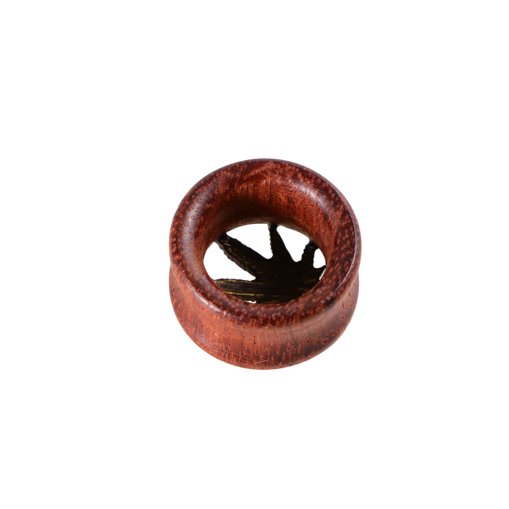 1 Pair 20MM Hollow Out Ear Tunnels Plugs Carved Wooden Ear Stretchers Expanders Double Flared Tunnels Ear Expanding Tool