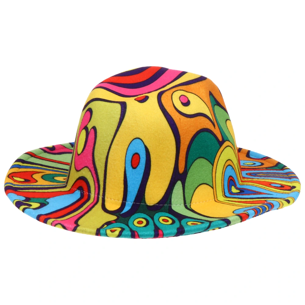 1Pc Colorful Elegant Jazz Hat Party Decorative Hat Cosplay Jazz for Decor