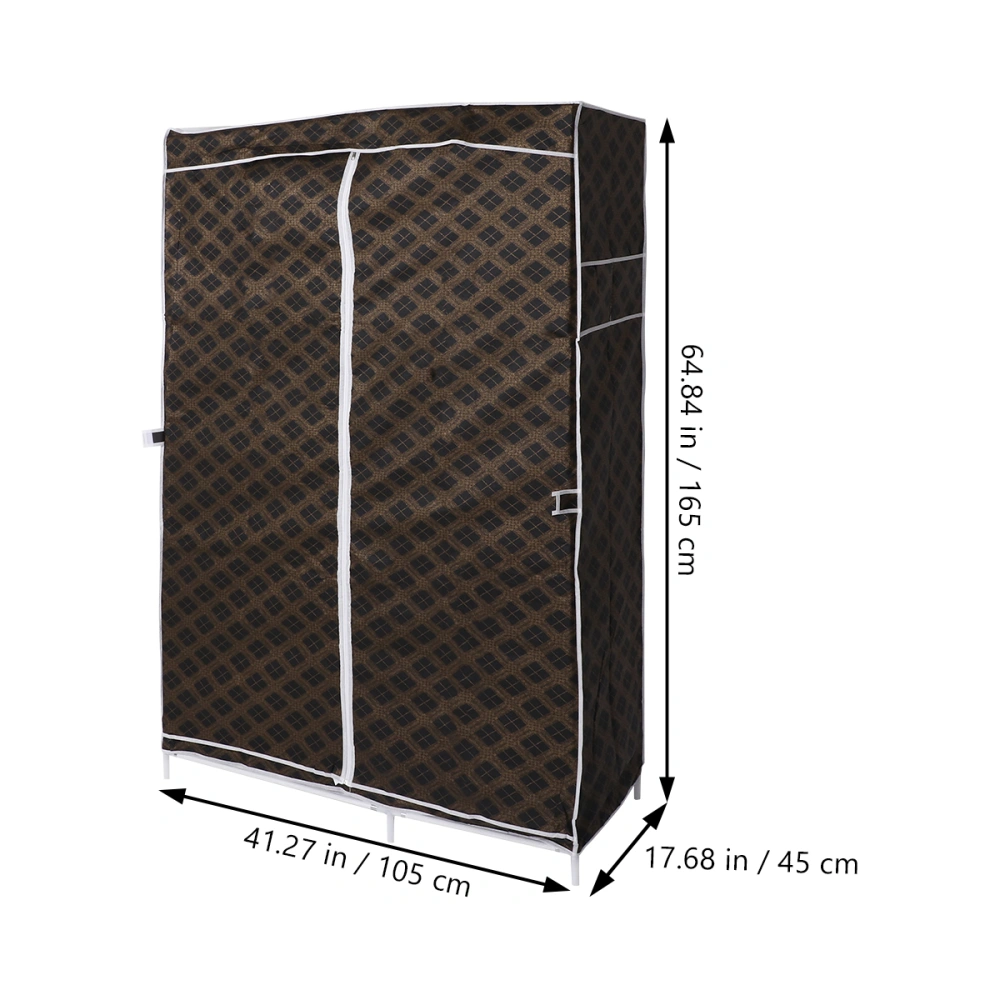 Clothes Closet Non-Woven Fabric Wardrobe Useful Closet Clothes Storage Cabinet