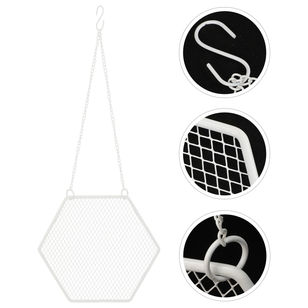 2pcs Iron Earring Holders Hanging Earring Organizers Hexagon Jewelry Organizers