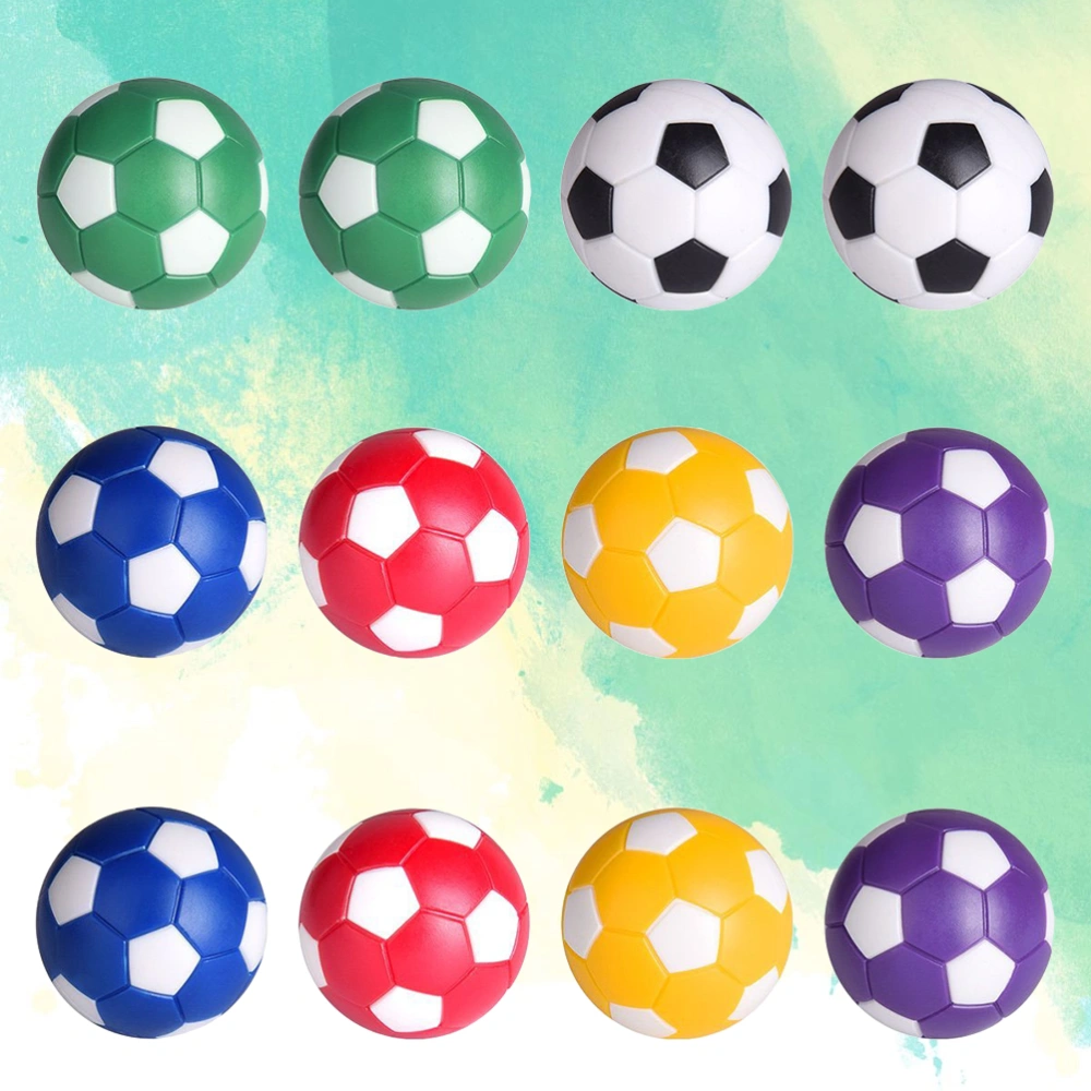 12pcs Table Soccer Foosballs Replacement Balls Mini Official Tabletop Soccer Game Ball Accessory