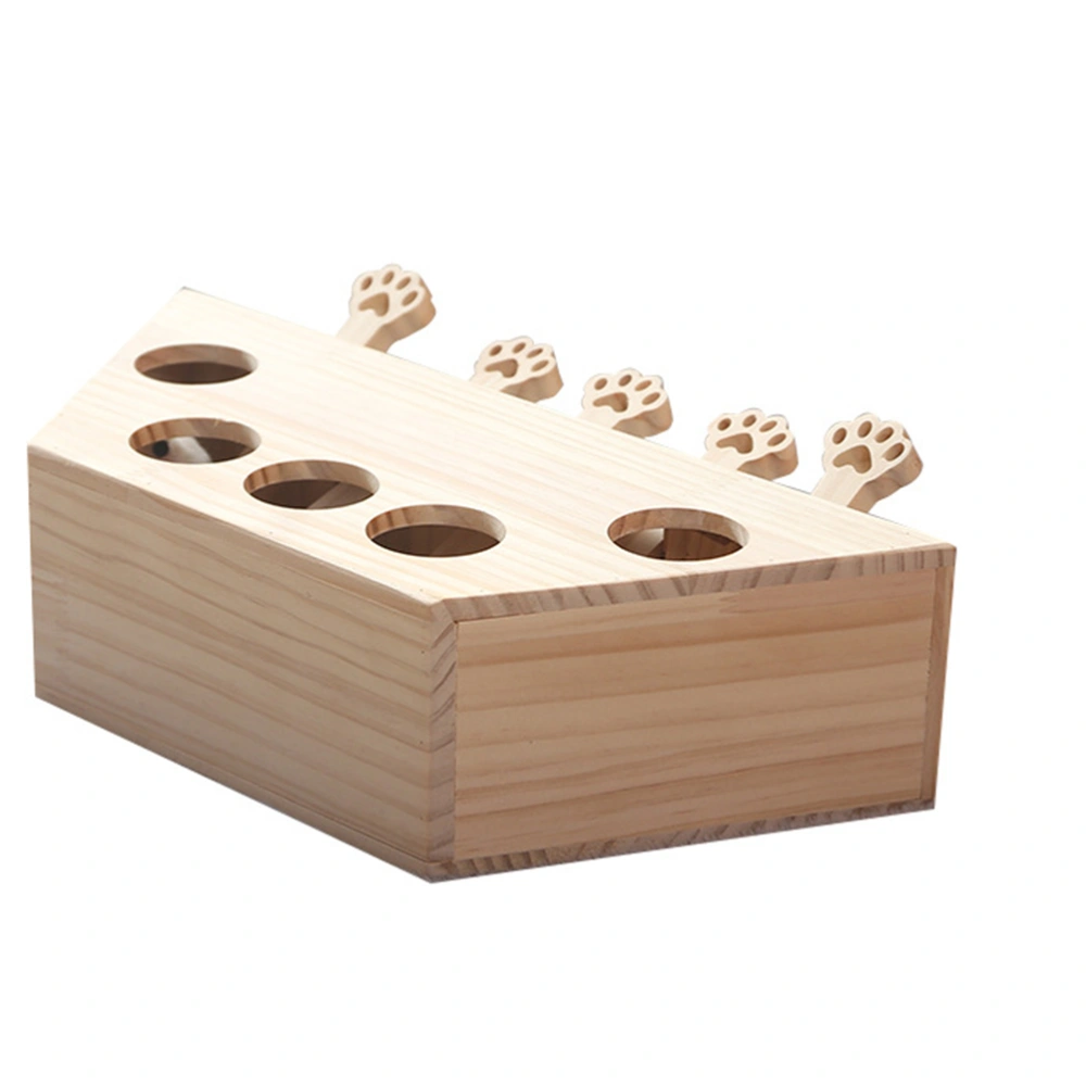 Cat Hunting Toy Playing Mouse Interactive Toy Cat Toy Wooden Interactive Maze