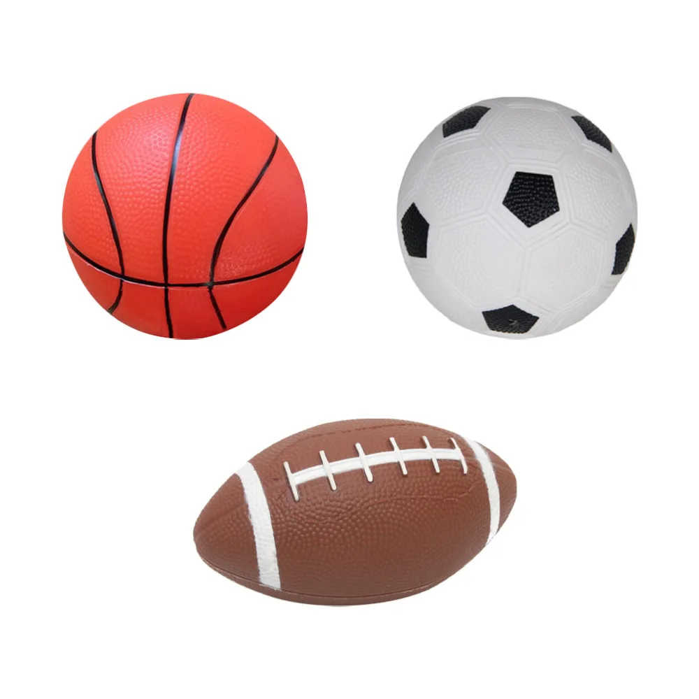 1 Set/3pcs Inflatable Ball Toy Children Rugby Kid Football Child Basketball