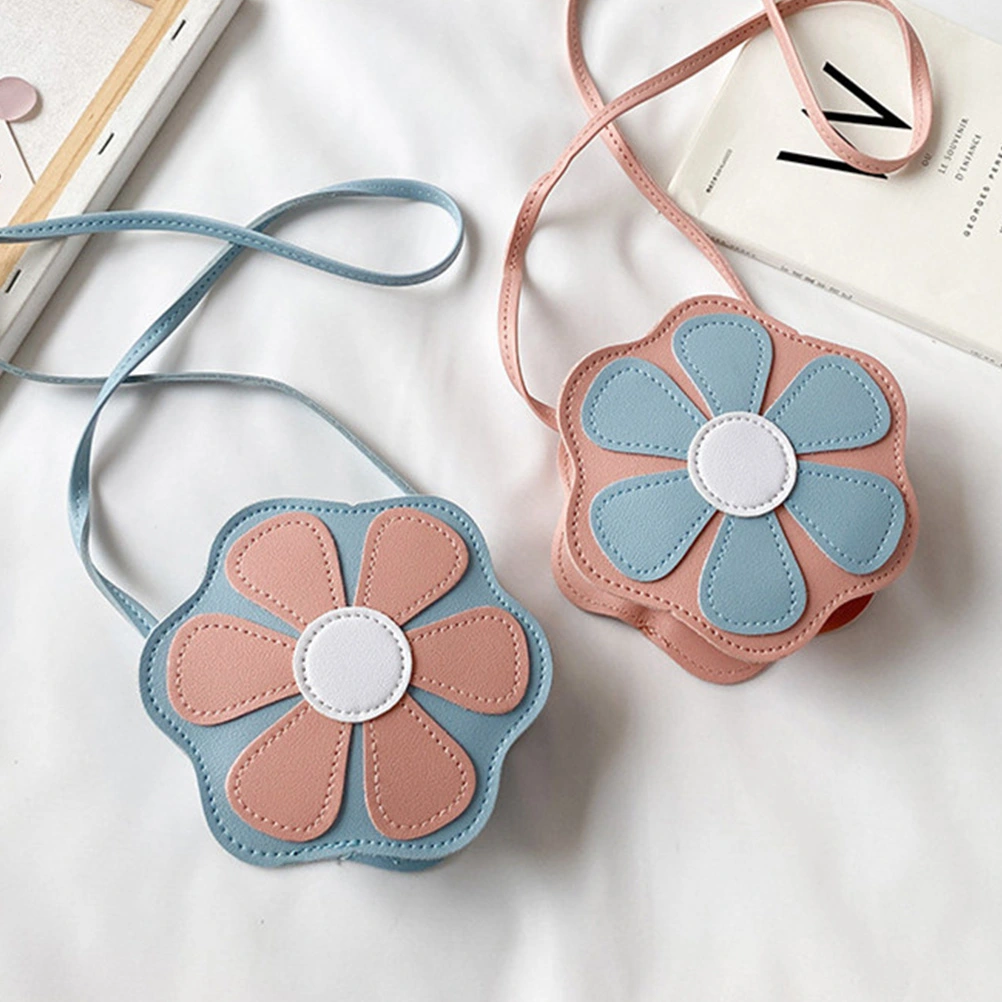 Creative Flower Designed Kids Crossbody Bag Single-shoulder Pouch for Girls
