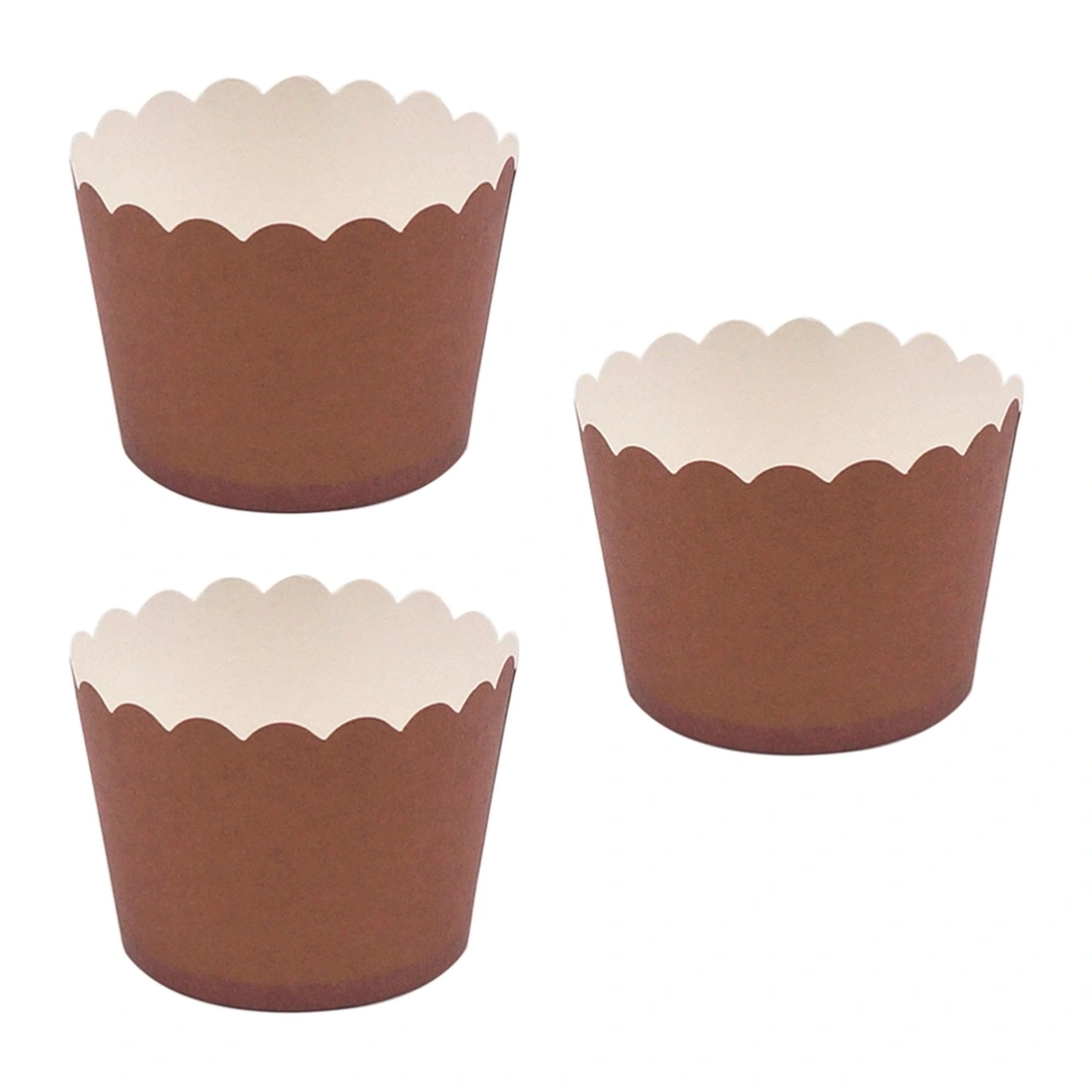 24 Pcs Solid Bright Colors Cupcake Wrappers Round Thicken Muffin Cup Cake Paper Cup-5x4.5cm(Chocolate)