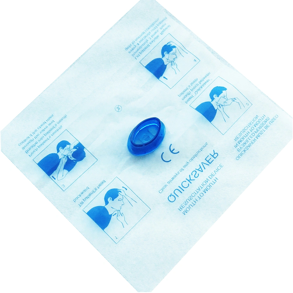 6pcs of One Bag Disposable CPR Mask Resuscitation Face Mask Emergency CPR Mask Breathing Isolation Mask