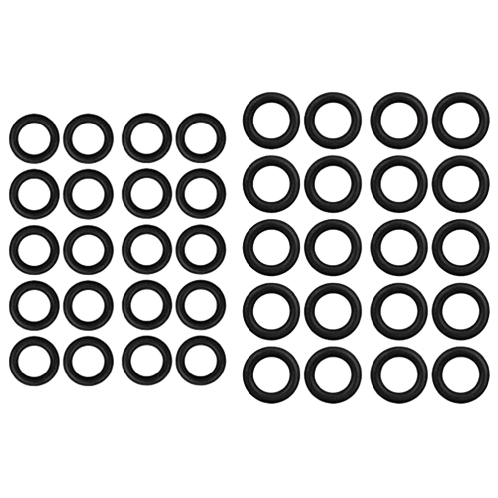 40PCS Shape Machine Repair Sealing Ring Universal Sealing Rubber Ring Black