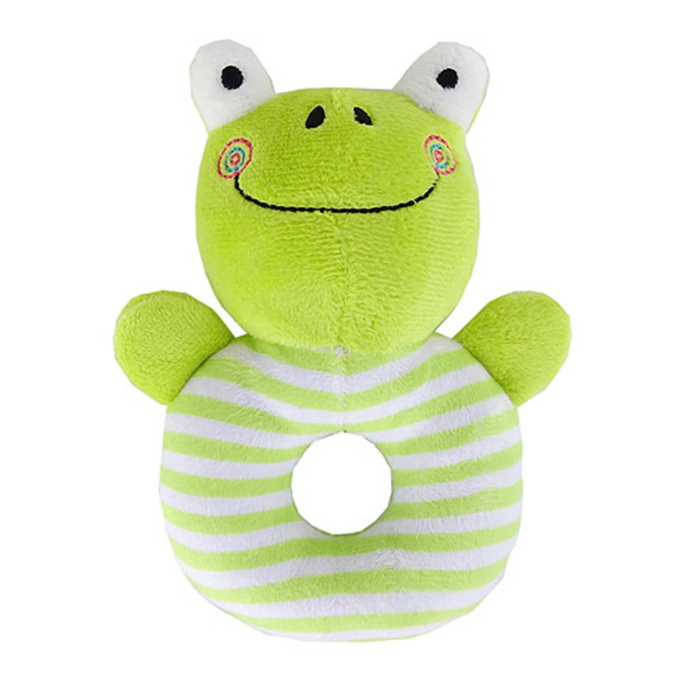 Animal Baby Hand Rattle Squeaker Developmental Educational Animal Rattles Infant Baby Toys (Green )